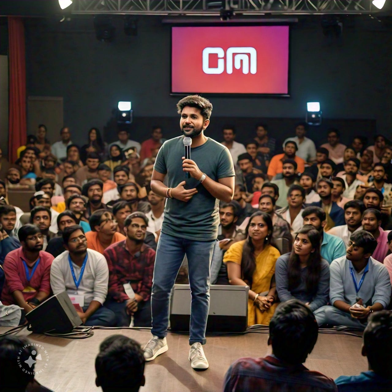 Image created using Meta AI. The prompt used to create the image is shared in the post