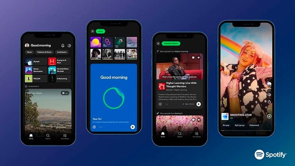 Spotify vertical discovery feed TikTok