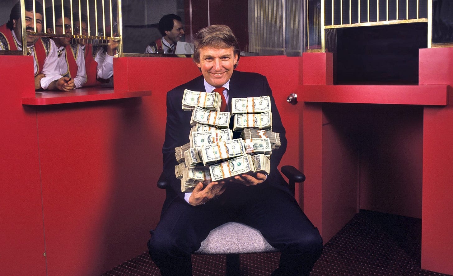 Donald Trump holding a Million Dollars - Holden Luntz Gallery