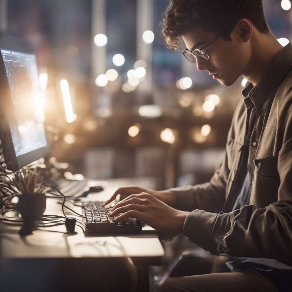 Image depicting a software developer