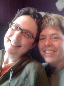 Kate and V three weeks after the first date