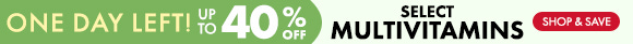 Get up to 40% Off on Multivitamins Get up to 40% Off on Multivitamins