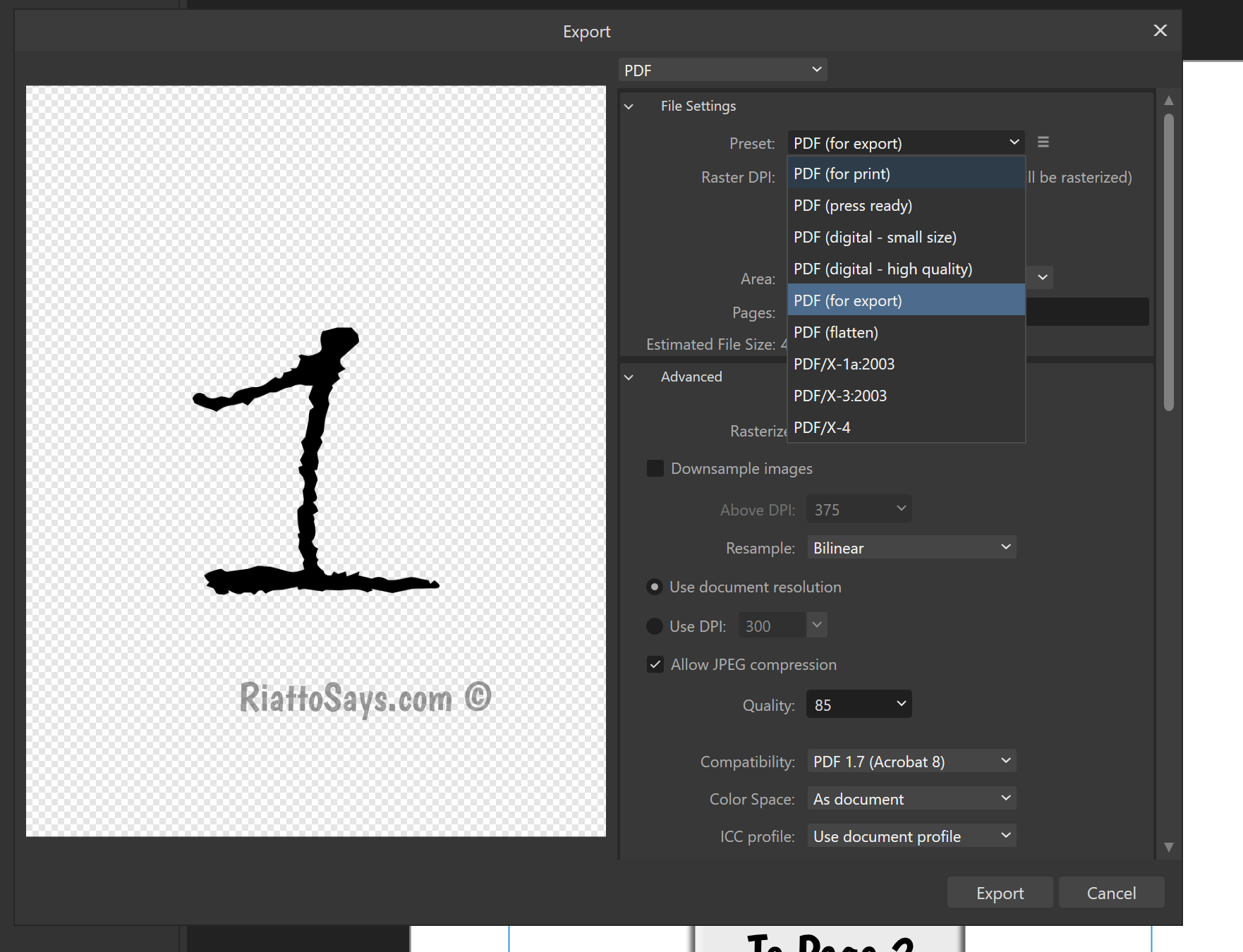How to Create a Pdf File With Bookmarks and Hyperlinks in Affinity ...