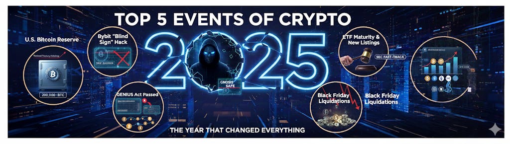 2025 Recap: 5 Events That Reshaped Crypto and Bitcoin’s Future