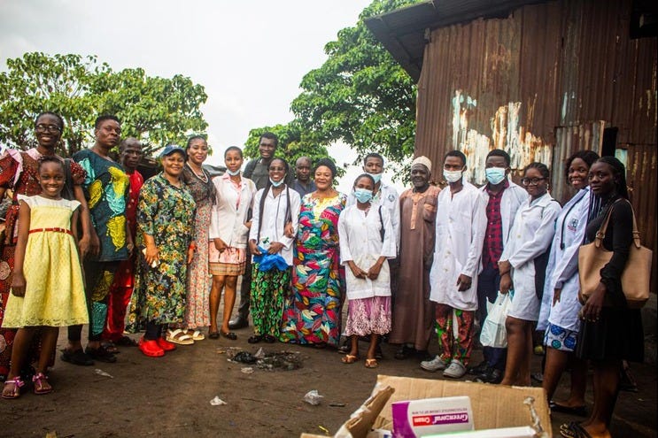 A group picture of Volunteers of God’s Love Ministries during the Outreach.