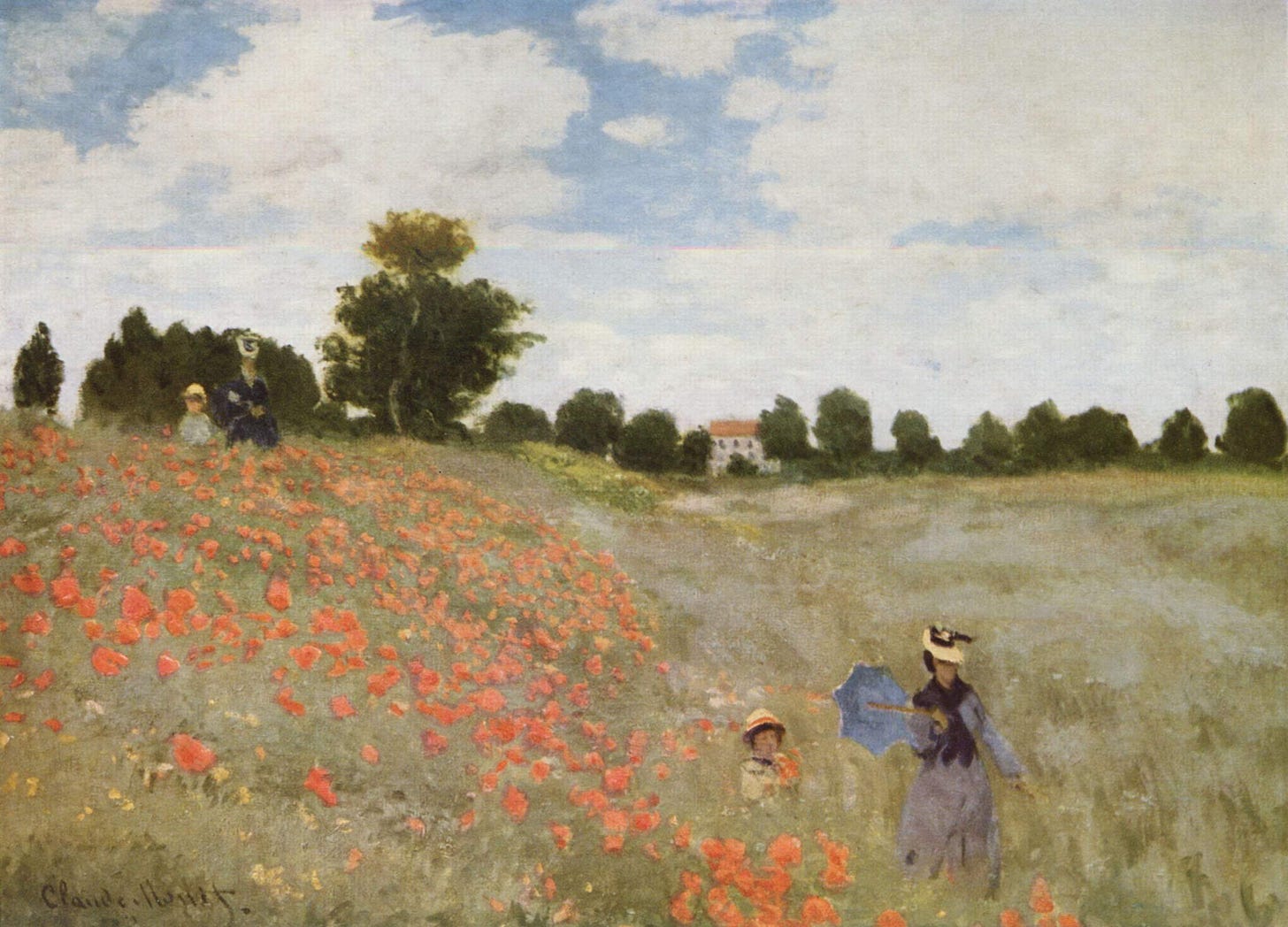 Claude Monet Poppy Field near Argenteuil red poppies meadow Claude Monet Poppy Field near Argenteuil red poppies meadow