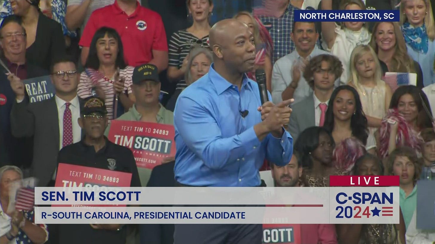 CSPAN on Twitter: "Sen. Tim Scott (R-SC) announces presidential campaign –  LIVE on C-SPAN https://t.co/OEiYAtrZCA https://t.co/IutGc0HlMb" / Twitter