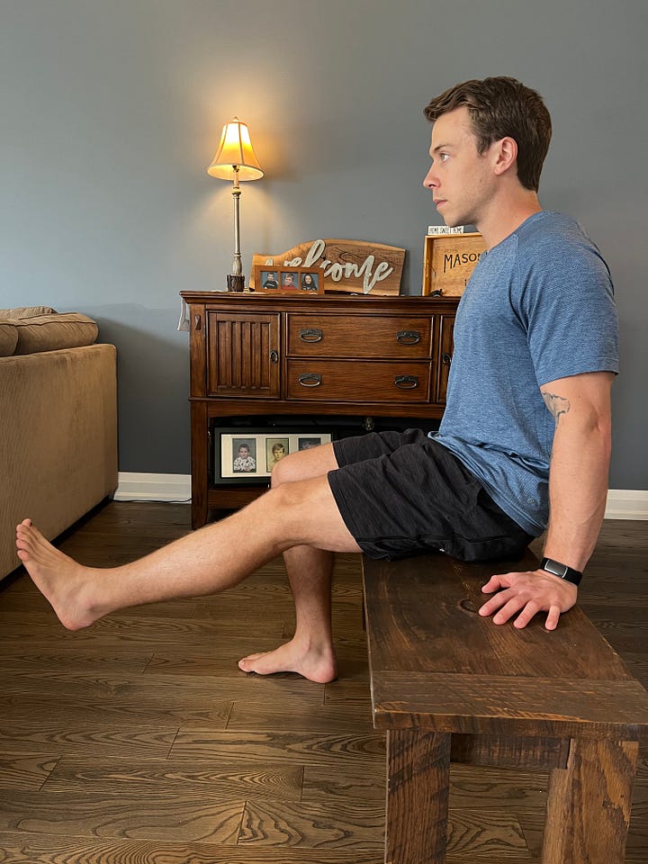 Seated hamstring mobilization