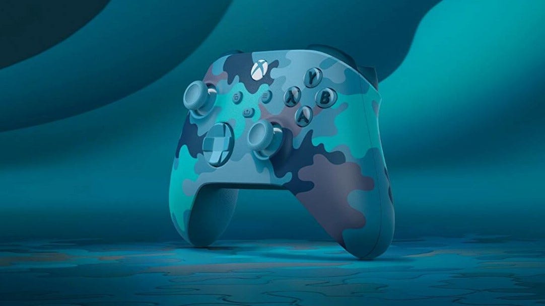 A Mineral Camo Xbox controller