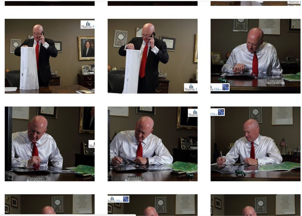 Marcus Hiles working Marcus Hiles working