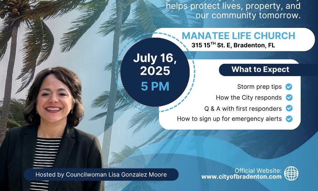 Bradenton Hosts Hurricane Preparedness Town Hall July 16