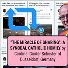 The Real Miracle of the Multiplication of the Tweets Is the Miracle of Sharing