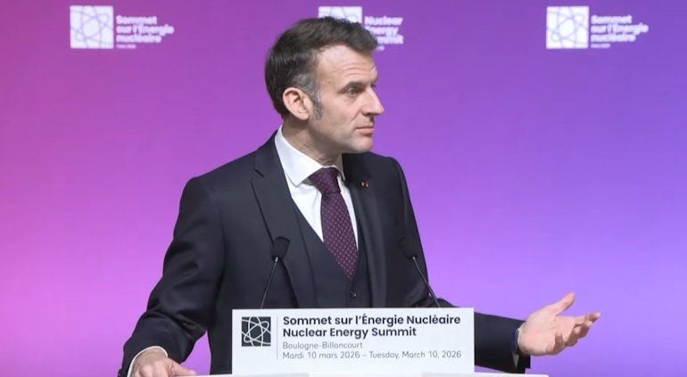 Macron Says Nuclear Key To Meeting Climate Goals And Powering Future Industries Macron Says Nuclear Key To Meeting Climate Goals And Powering Future Industries