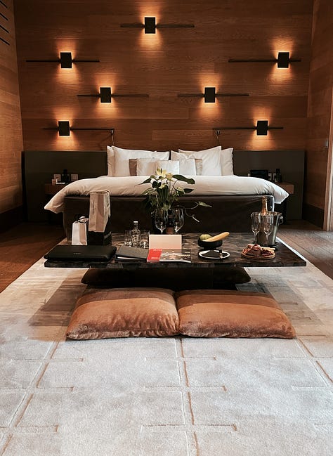 A suite at the Chedi, Andermatt
