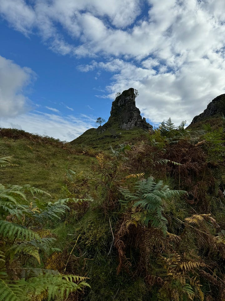Faerie sites on the Isle of Skye (stream, mounds, hills)
