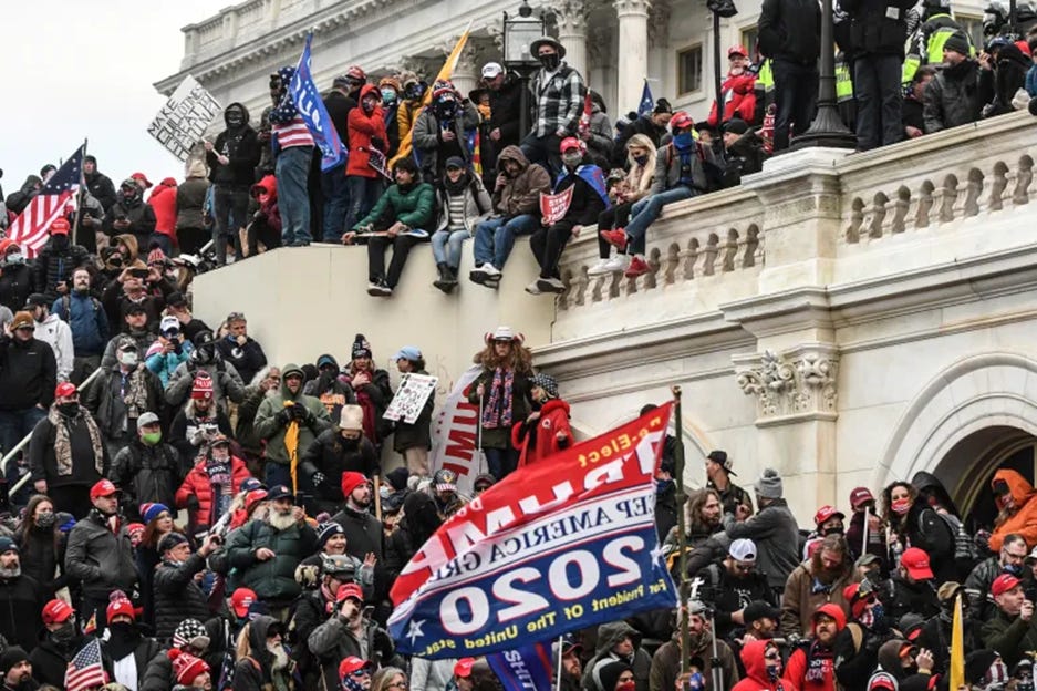 A group of people sitting on a ledge