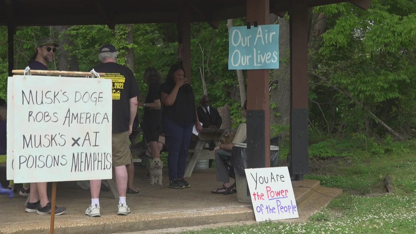 Memphis residents rally against Elon Musk's xAI project | wbir.com