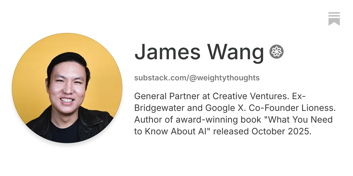 James Wang | Substack