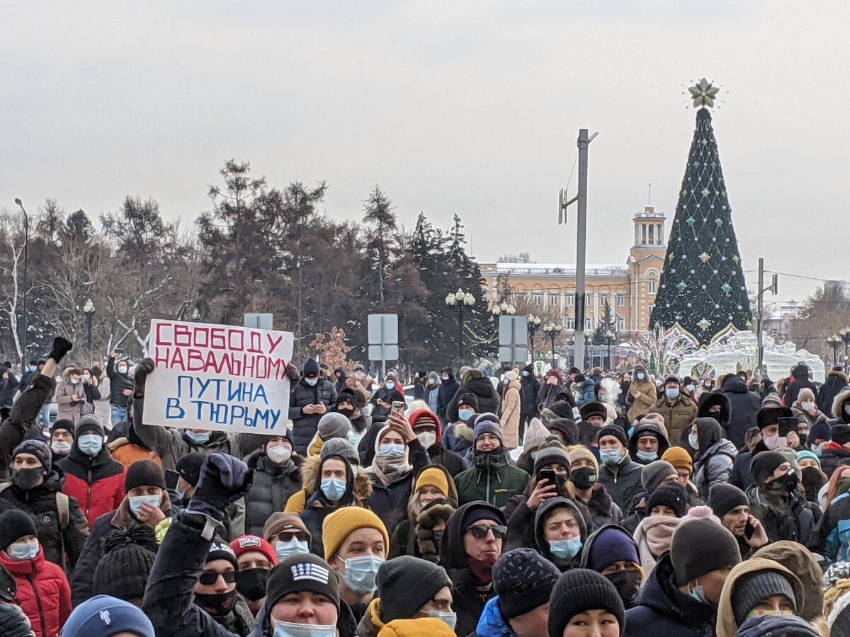 Три-два-раз, Путин — пид@ас! Репортаж с митинга Навального в Иркутске
