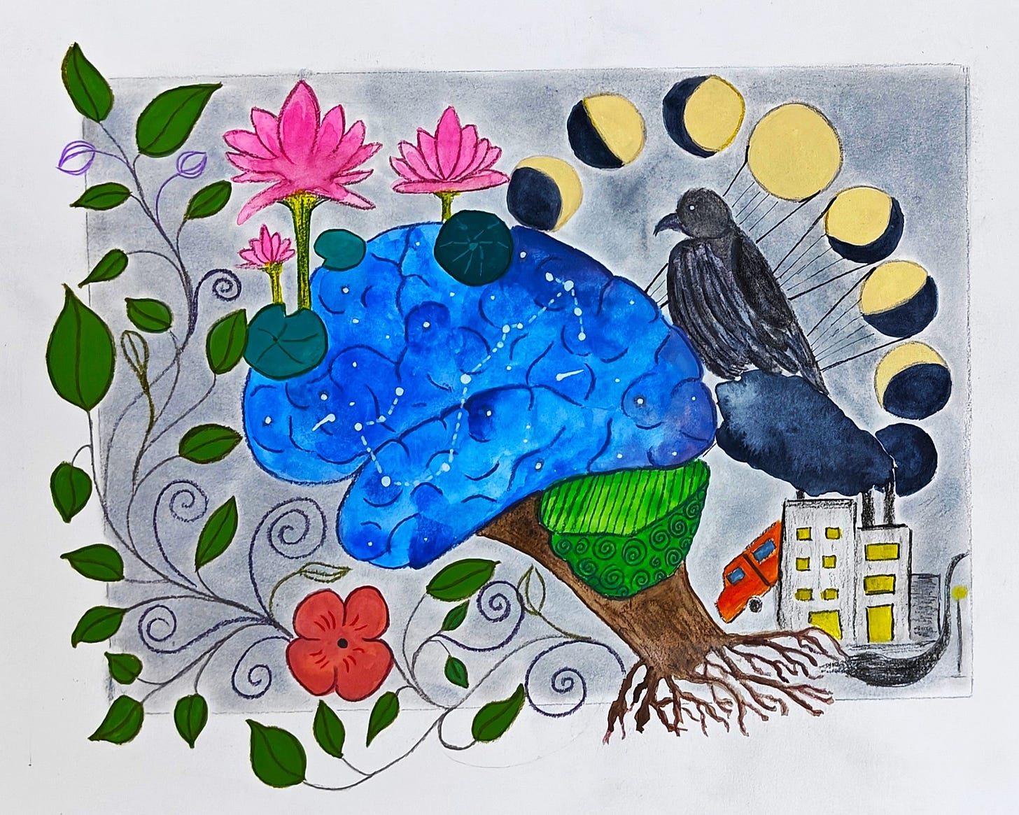 artwork about adhd and the brain artwork about adhd and the brain