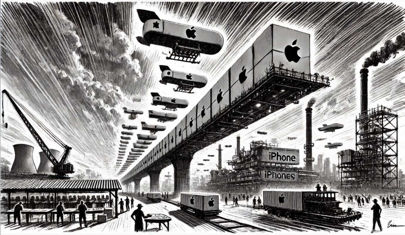 Apple monta un puente aéreo de iPhones