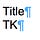 Title TK