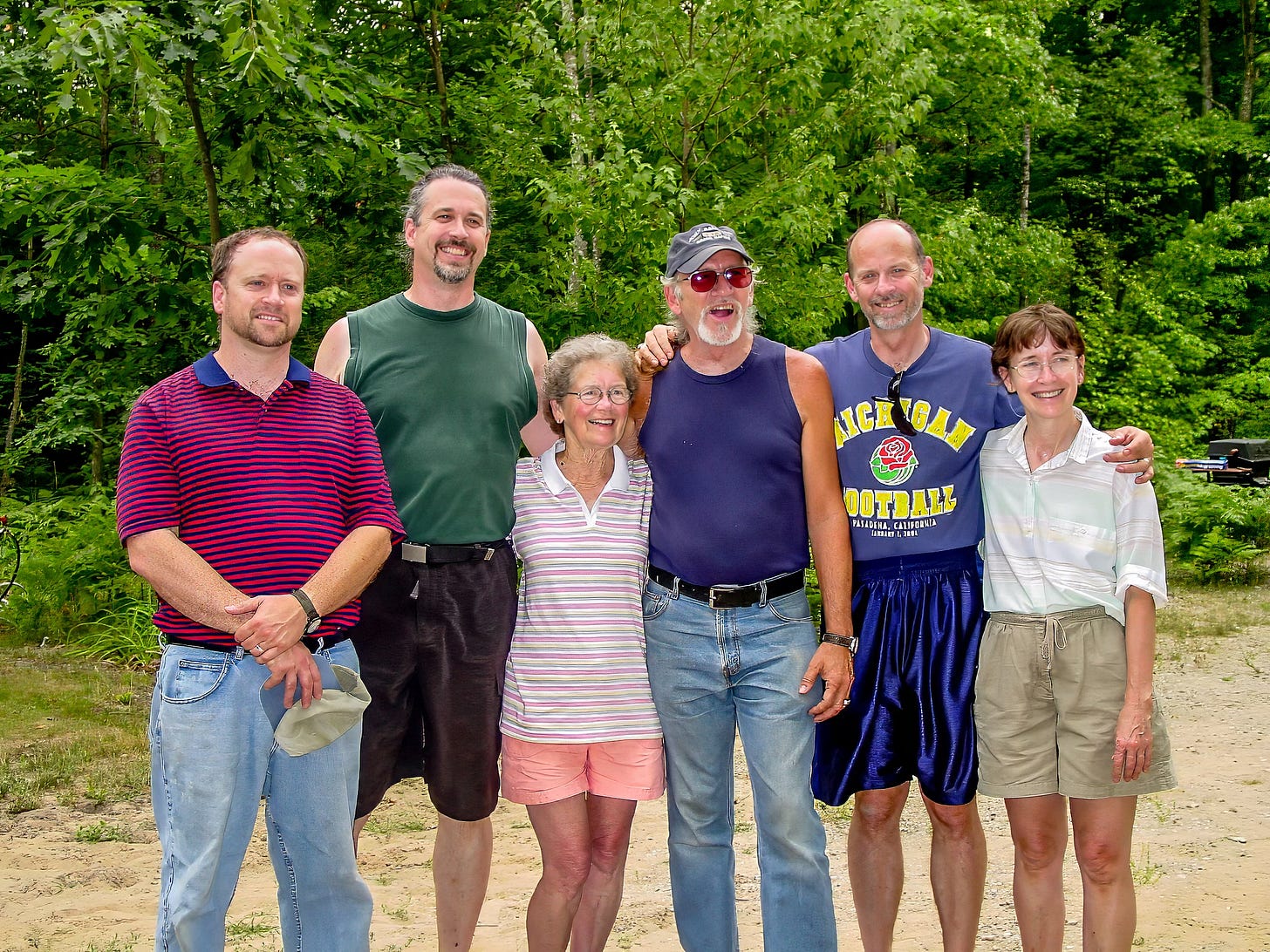 The last photo with all of her children.