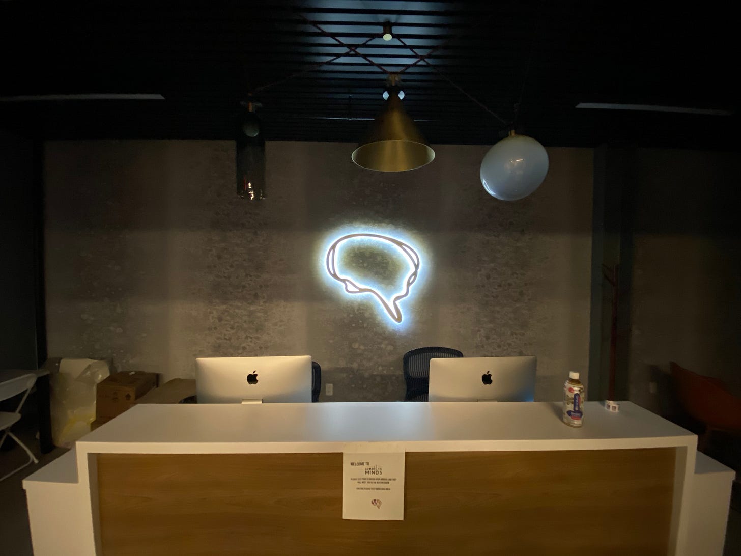 the front desk of Dr. Owen Muir's Office the front desk of Dr. Owen Muir's Office