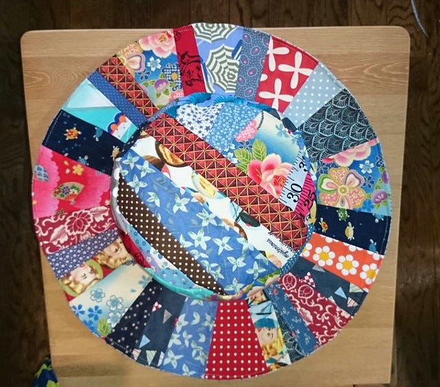 patchwork summer hat patchwork summer hat