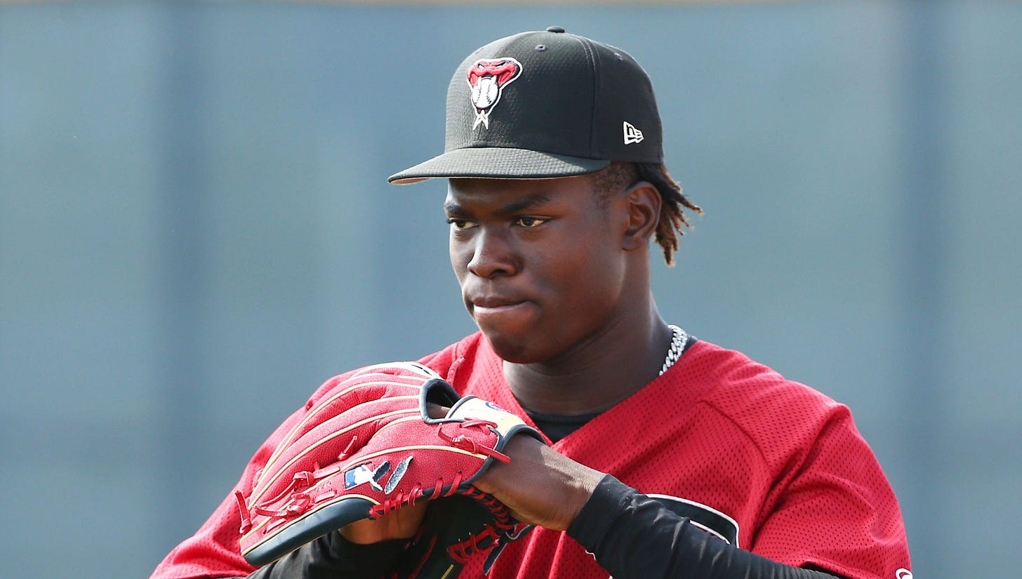 Diamondbacks add prospect Kristian Robinson, two others to 40-man roster