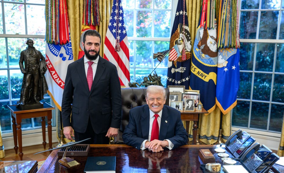 Trump Spits In The Face Of Veterans After Inviting Former ISIS/Al-Qaeda Terrorist Leader Al-Jolani To White House On Eve Of 250th Marines' Anniversary
