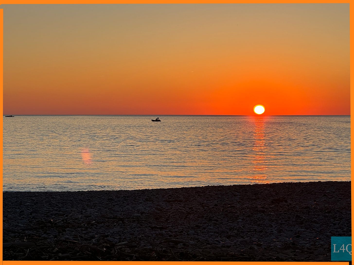 photo of sunset over ocean