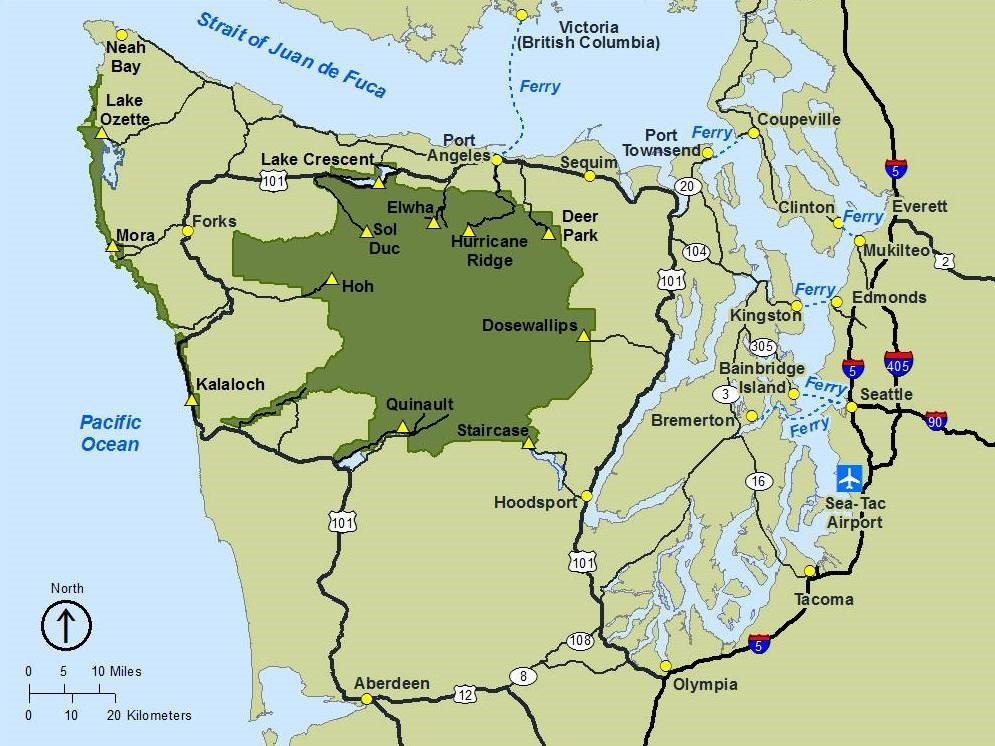 The Olympic Peninsula in Washington State.
