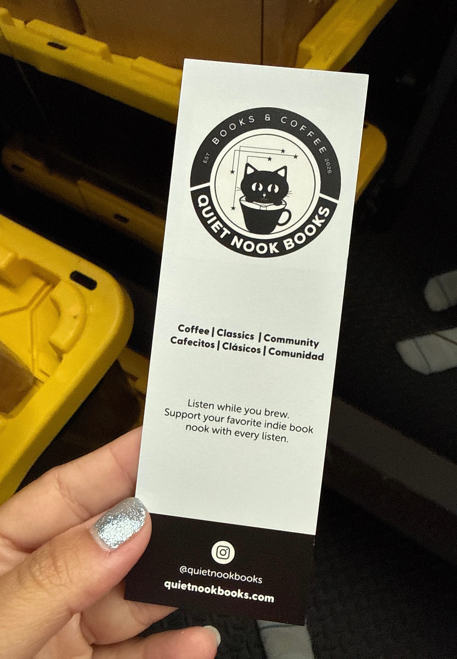 2026 Books & Coffee | Quiet Nook Books libro fm bookmark - cafecito, clasicos, y comunidad 2026 Books & Coffee | Quiet Nook Books libro fm bookmark - cafecito, clasicos, y comunidad