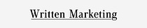 Written Marketing