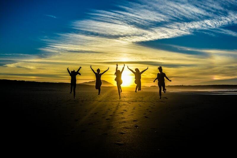 I shot this picture on a beautiful day during a roadtrip in Galicia, Spain. I shared this journey with some female friends. You know: good food, good beers, great landscapes and a greater company. When the sun was going down, we took a walk on the beach, and I let my friends pass by… The image was beautiful and powerful, and I asked them to jump.

Now, fast-forwarding to today, these friends have become teachers, judges and doctors.