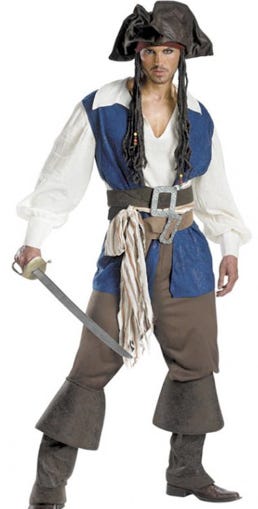 Garzellipirate Garzelli borrowed Marco's old costume.