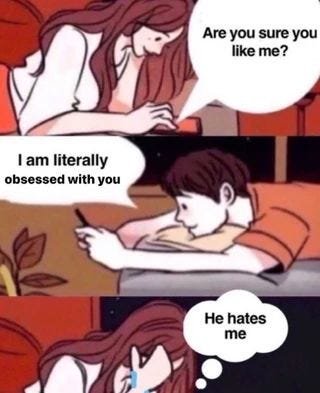 This may contain: two comics that are telling people how to use their phones