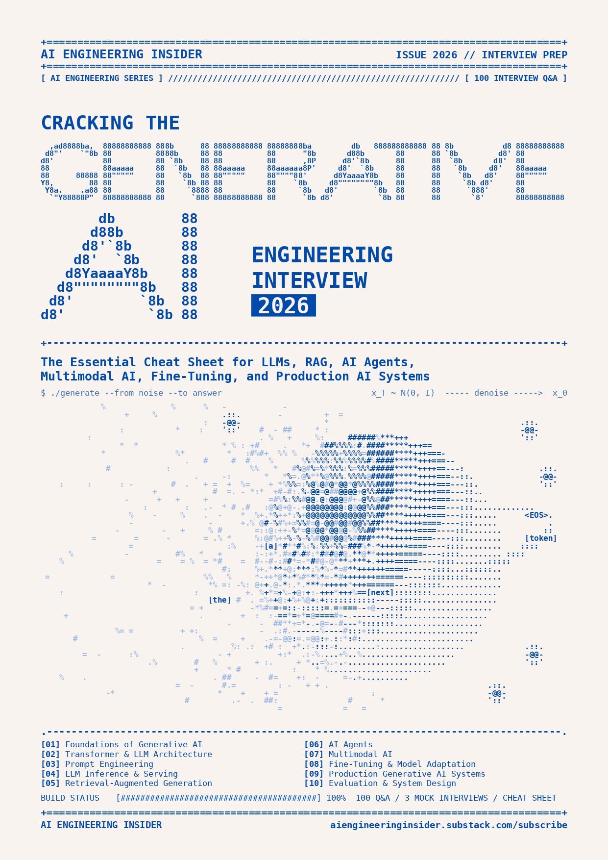 Cracking the Generative AI Engineering Interview 2026 (Version II)