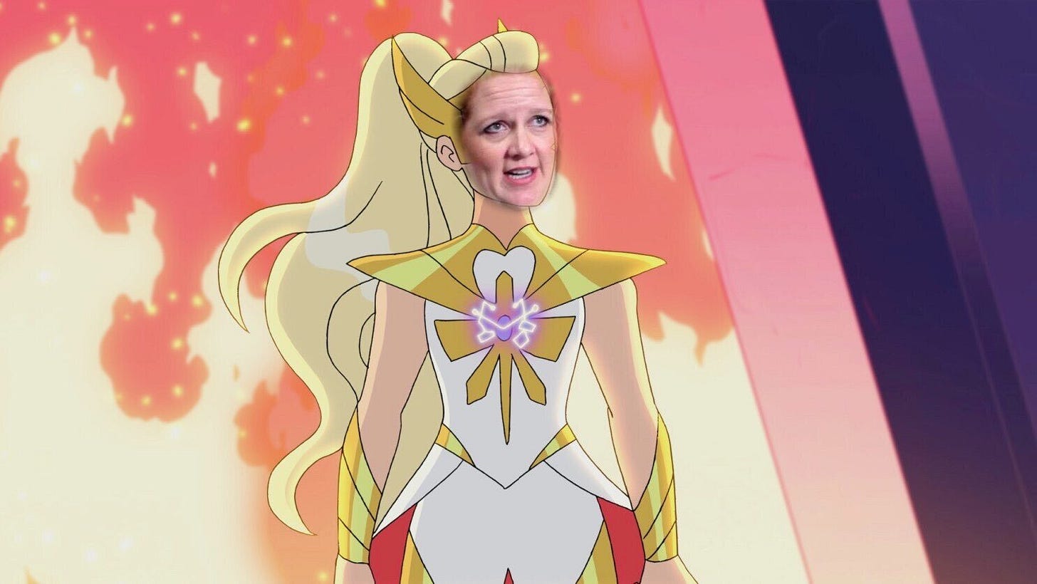 Photo accurate artist rendering of Ms. Cudd entering the den of the she-wolf.