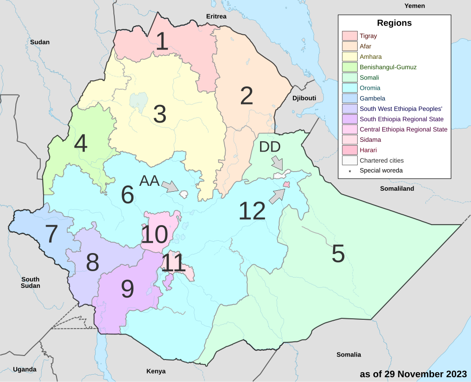 File:Map of zones of Ethiopia numbers.svg