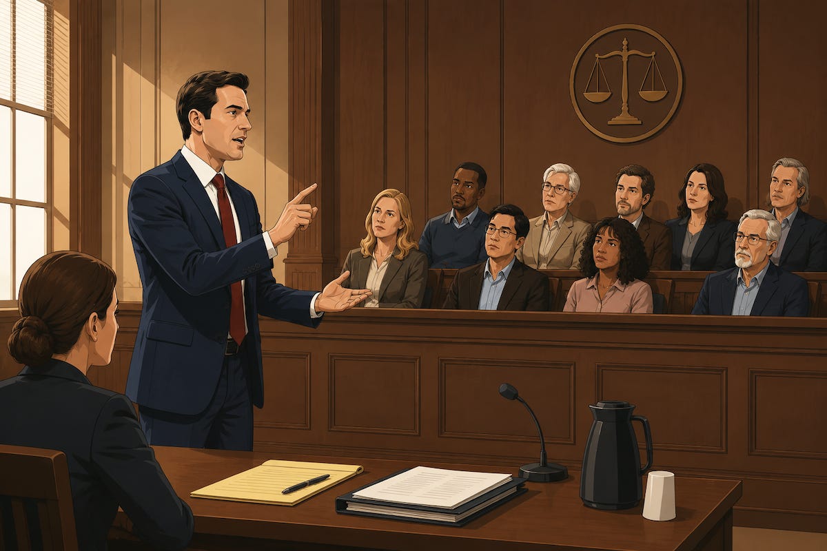 Plaintiffs' lawyers in court