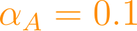\alpha_A = 0.1