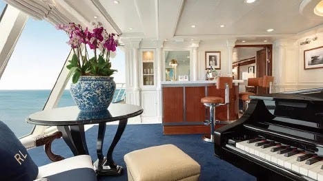 Cruise suites Most extravagant cruise suites
