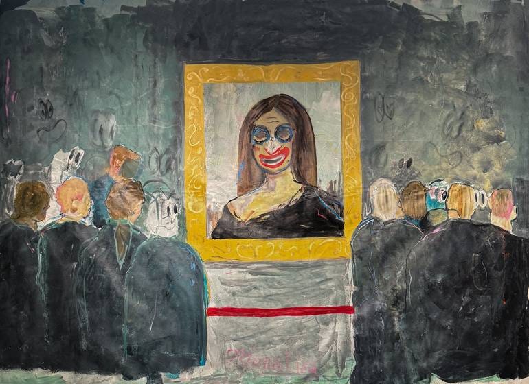 Crowd Pleaser Painting by Adriana Miranda | Saatchi Art Crowd Pleaser Painting by Adriana Miranda | Saatchi Art
