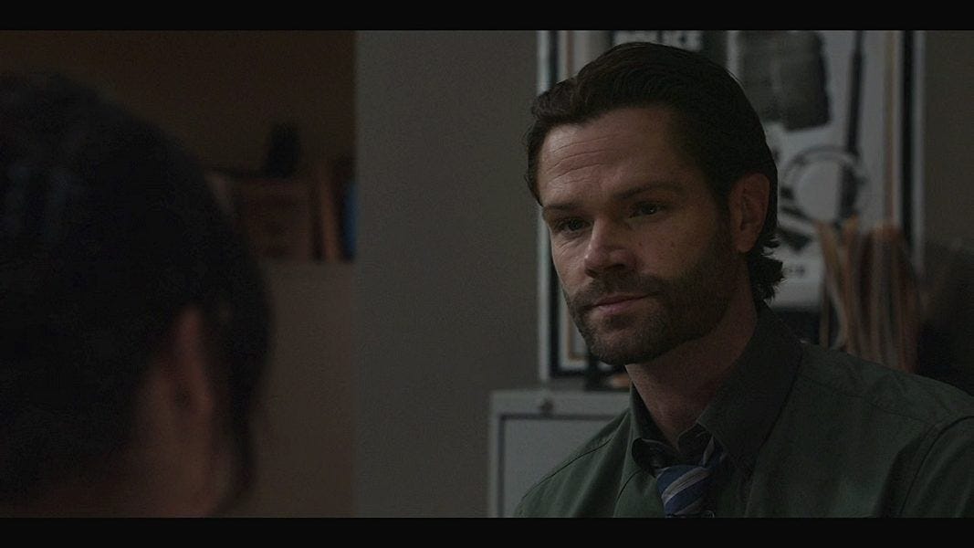 Jared Padalecki WAlker saying I love you to Geri finally 4.03. Jared Padalecki WAlker saying I love you to Geri finally 4.03.