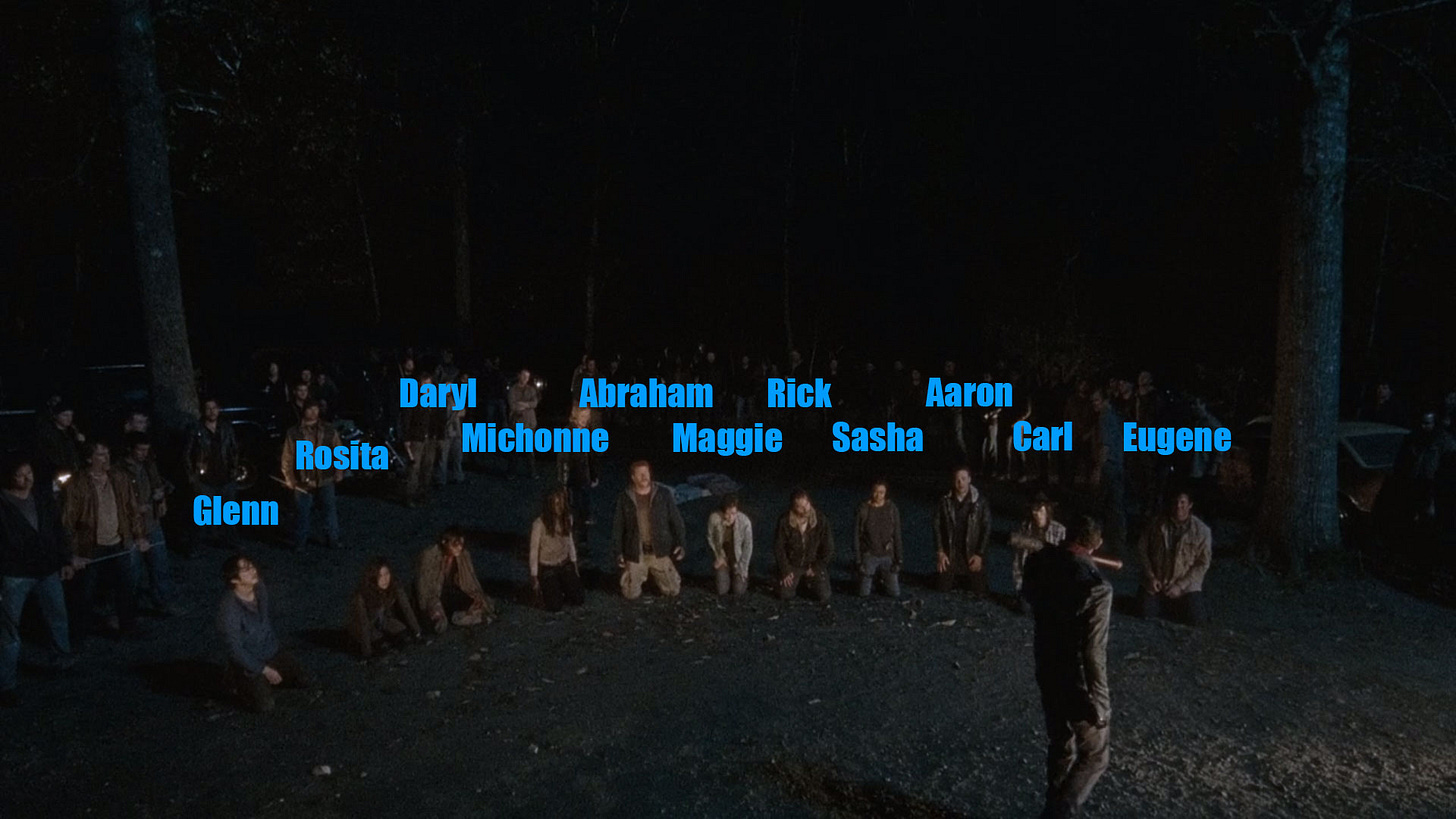 the-walking-dead-negan-targets the-walking-dead-negan-targets