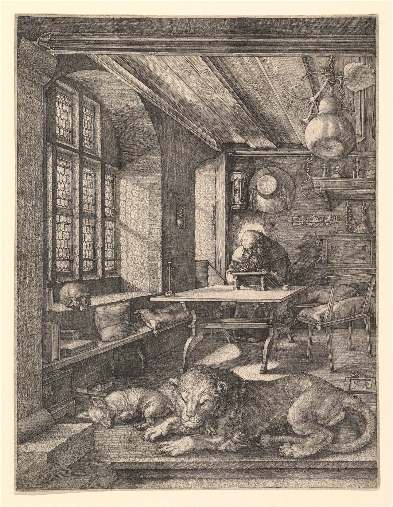 Durer Saint Jerome in his Study engraving Durer Saint Jerome in his Study engraving