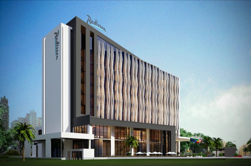 A rendering of the the planned Radisson Hotel Djibouti. A rendering of the the planned Radisson Hotel Djibouti.