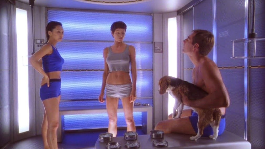 Caption This! Hoshi, T'Pol and Archer in the Decontamination Chamber ...